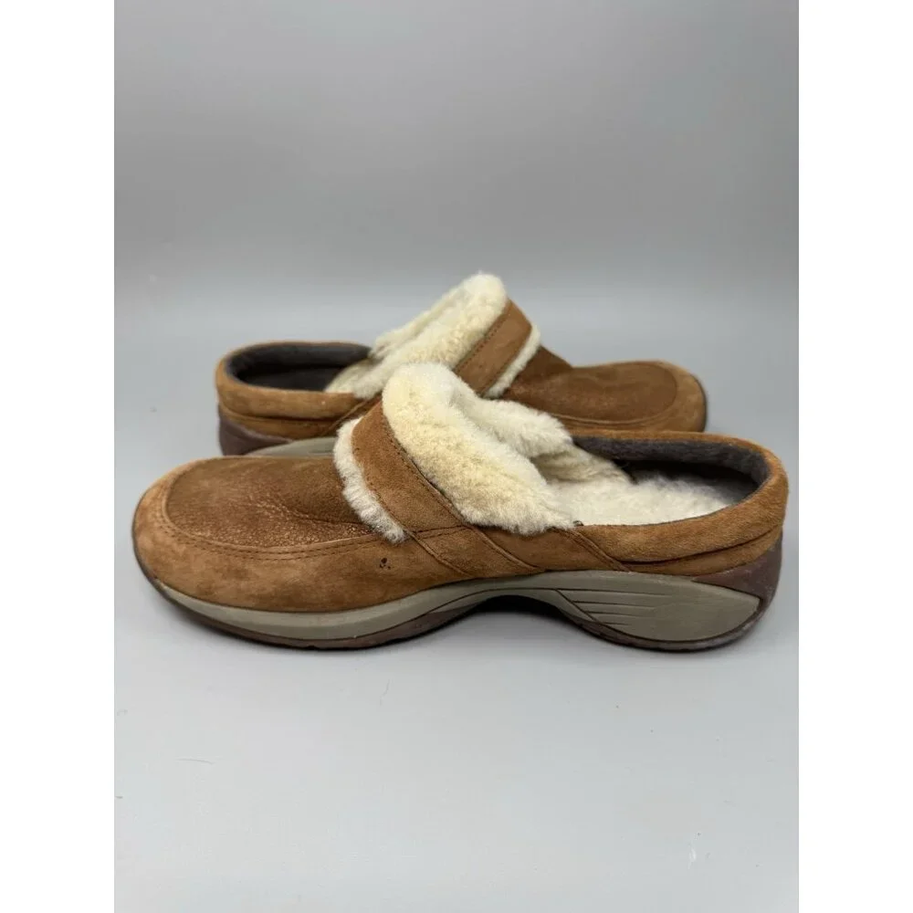 Merrell Encore Buckle Womens Size 8 Puff Cocoa Brown Closed Toe Slip On Clogs - Picture 2 of 7